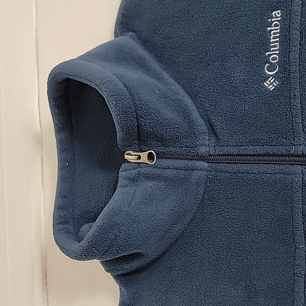 Columbia Women's Blue Zip Up Fleece Jacket, XL 18-20 - Picture 5 of 12